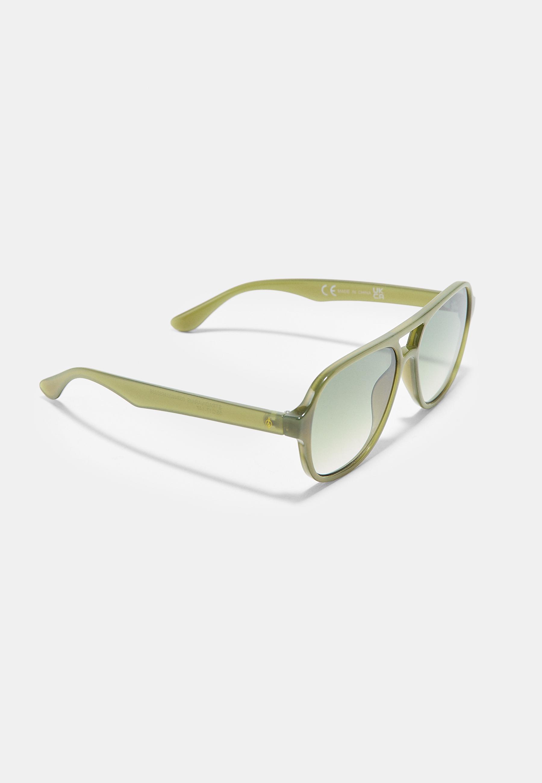 Double-bridge sunglasses — Khaki
