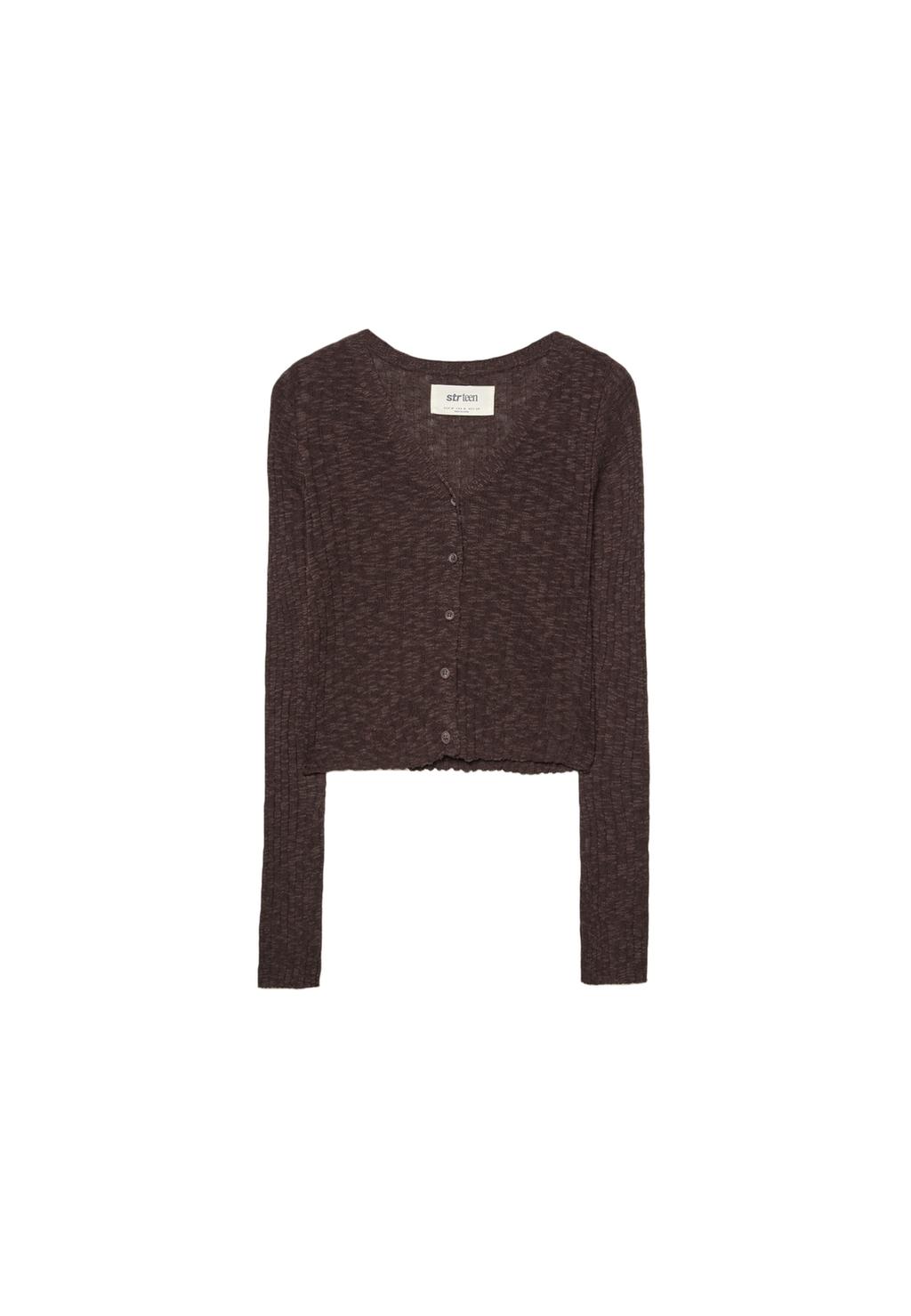 Cardigan in maglia con bottoni