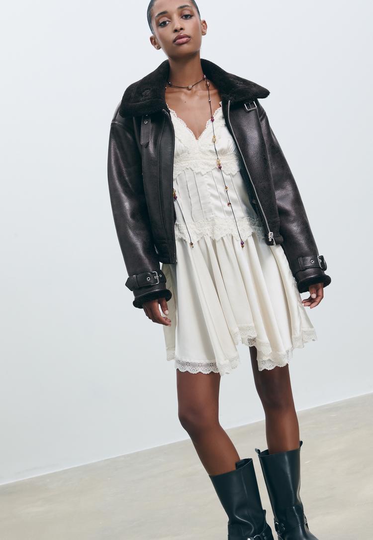 double faced short jacket