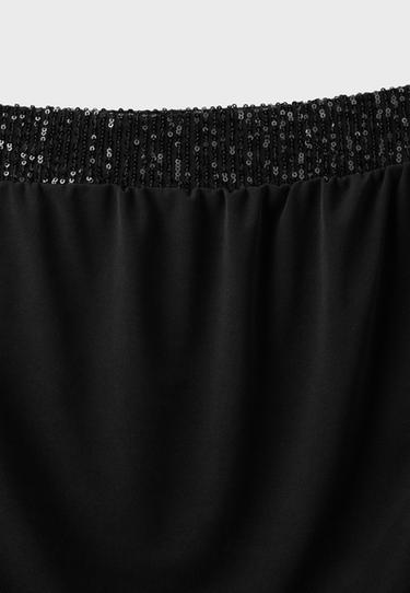Mini sequin combination dress — Black 9