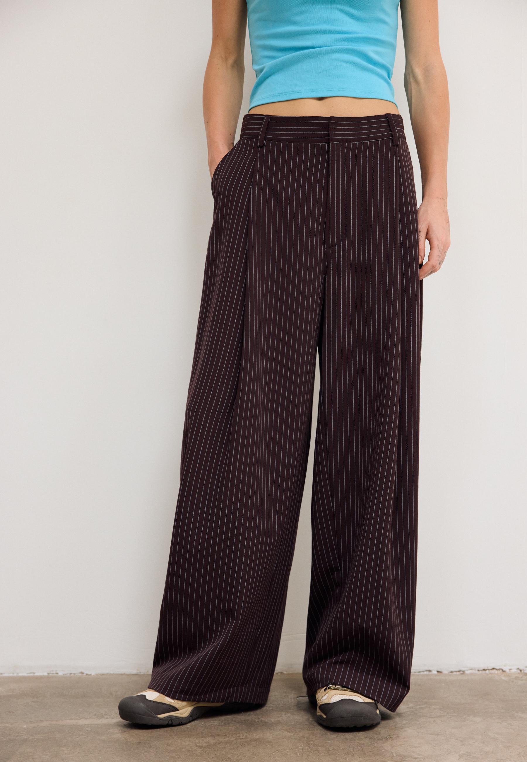 Barrel smart trousers — Brown