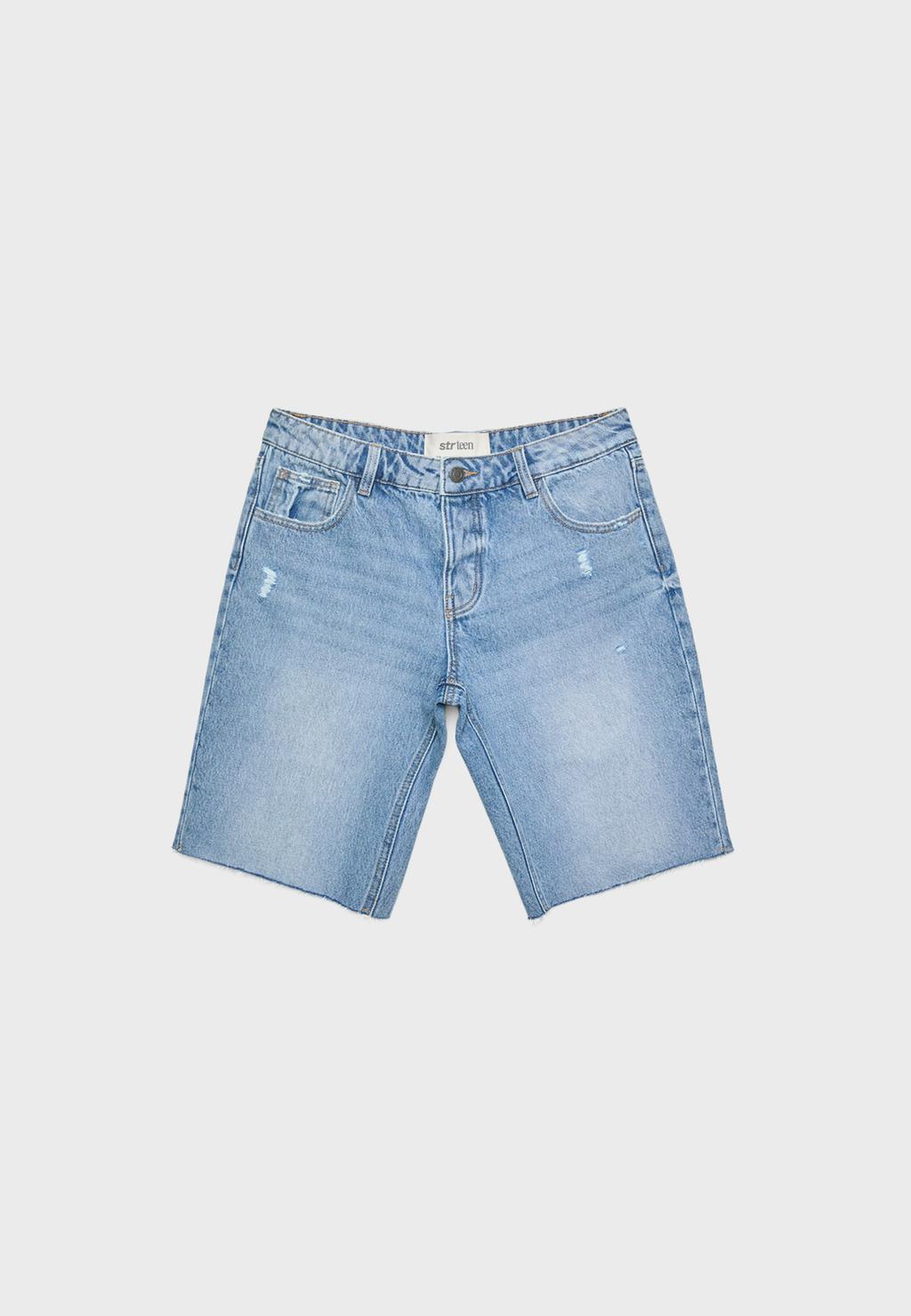 Bermuda denim ciclista