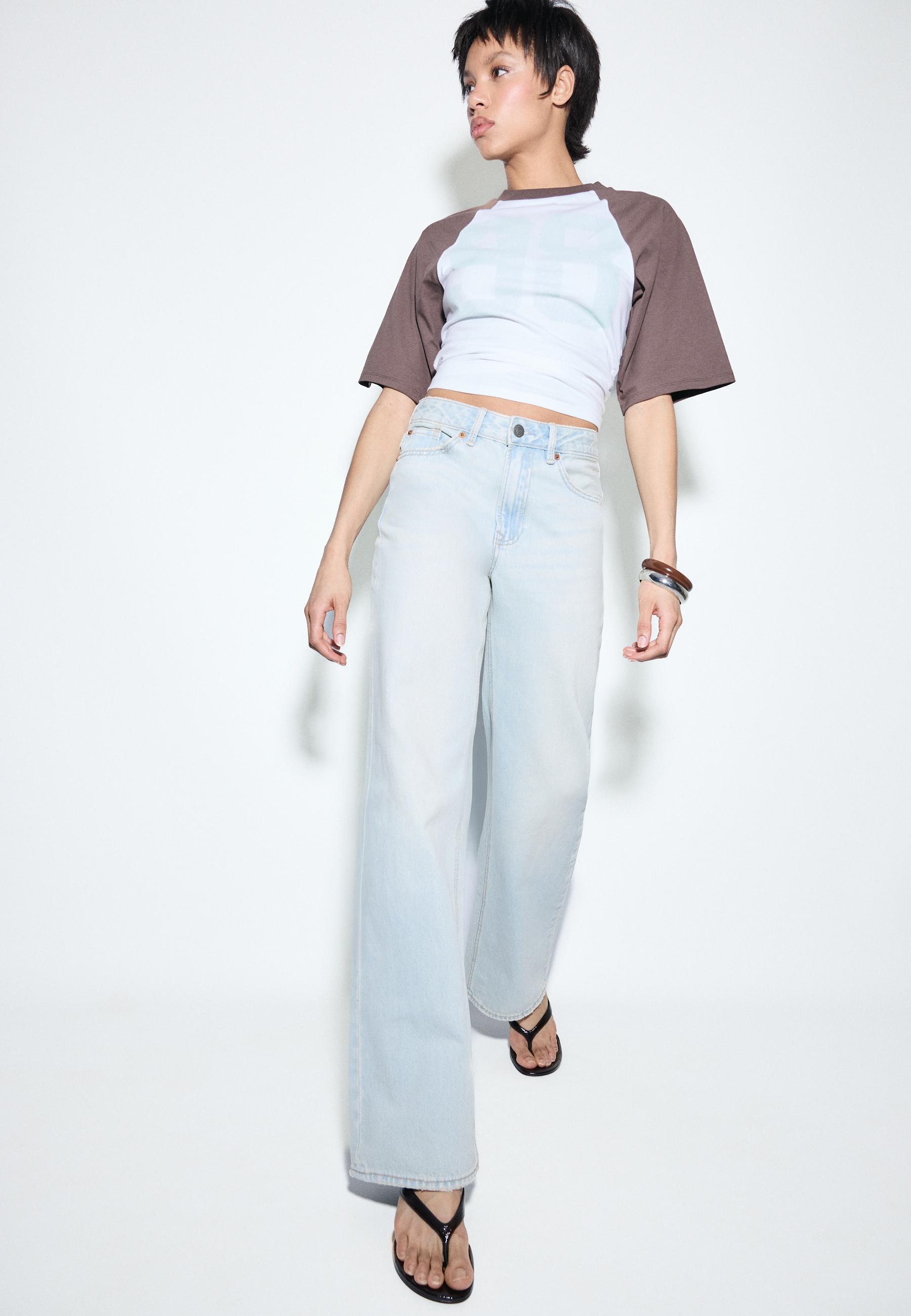 D92 straight fit geniş paça jean - Görsel 3