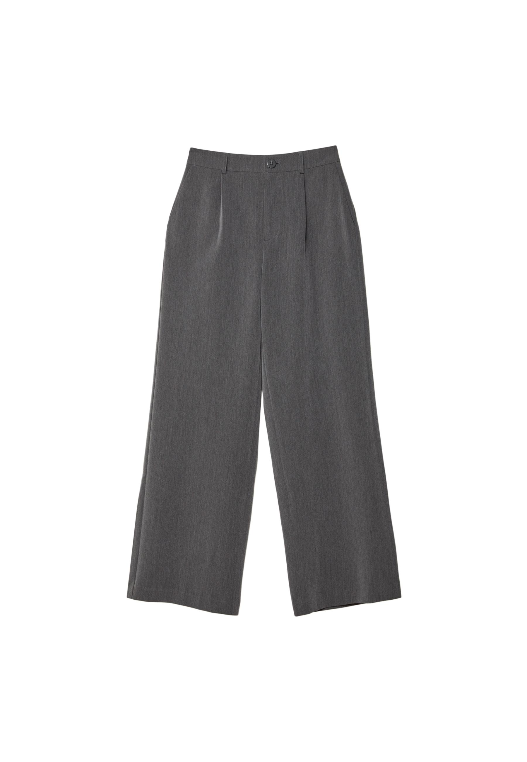 Straight-leg smart trousers — Dark grey