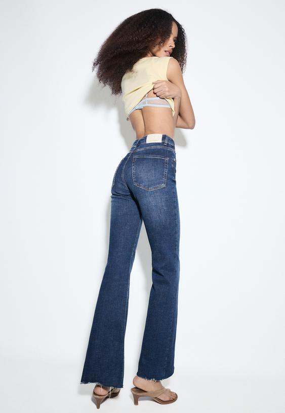 d74 jeans flare slit