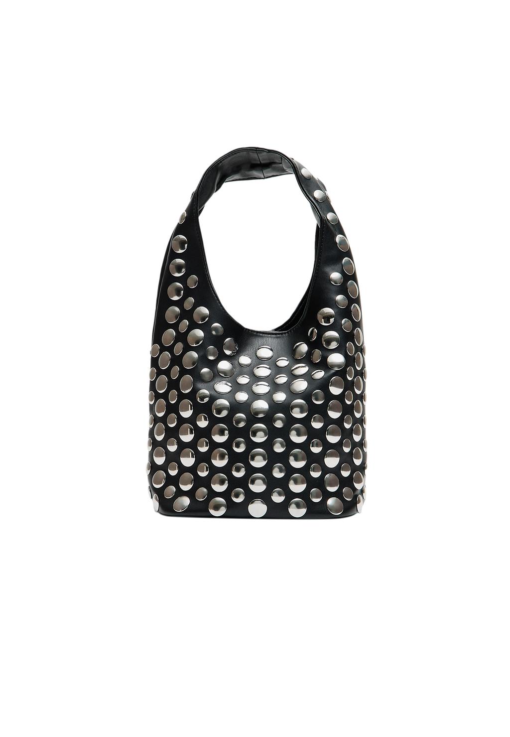 Studded shoulder bag