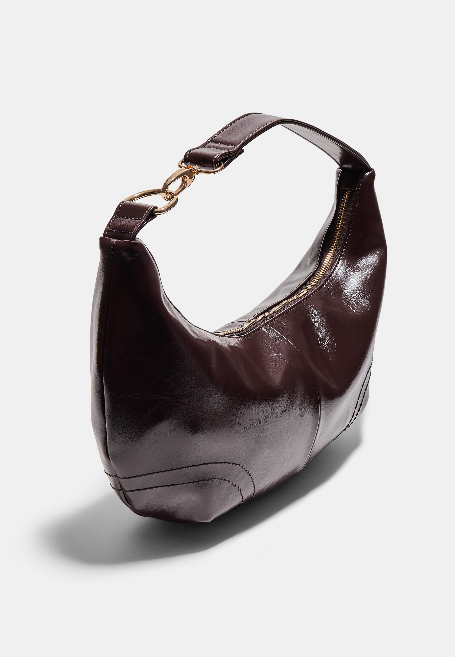 Long bag with seams — Brown