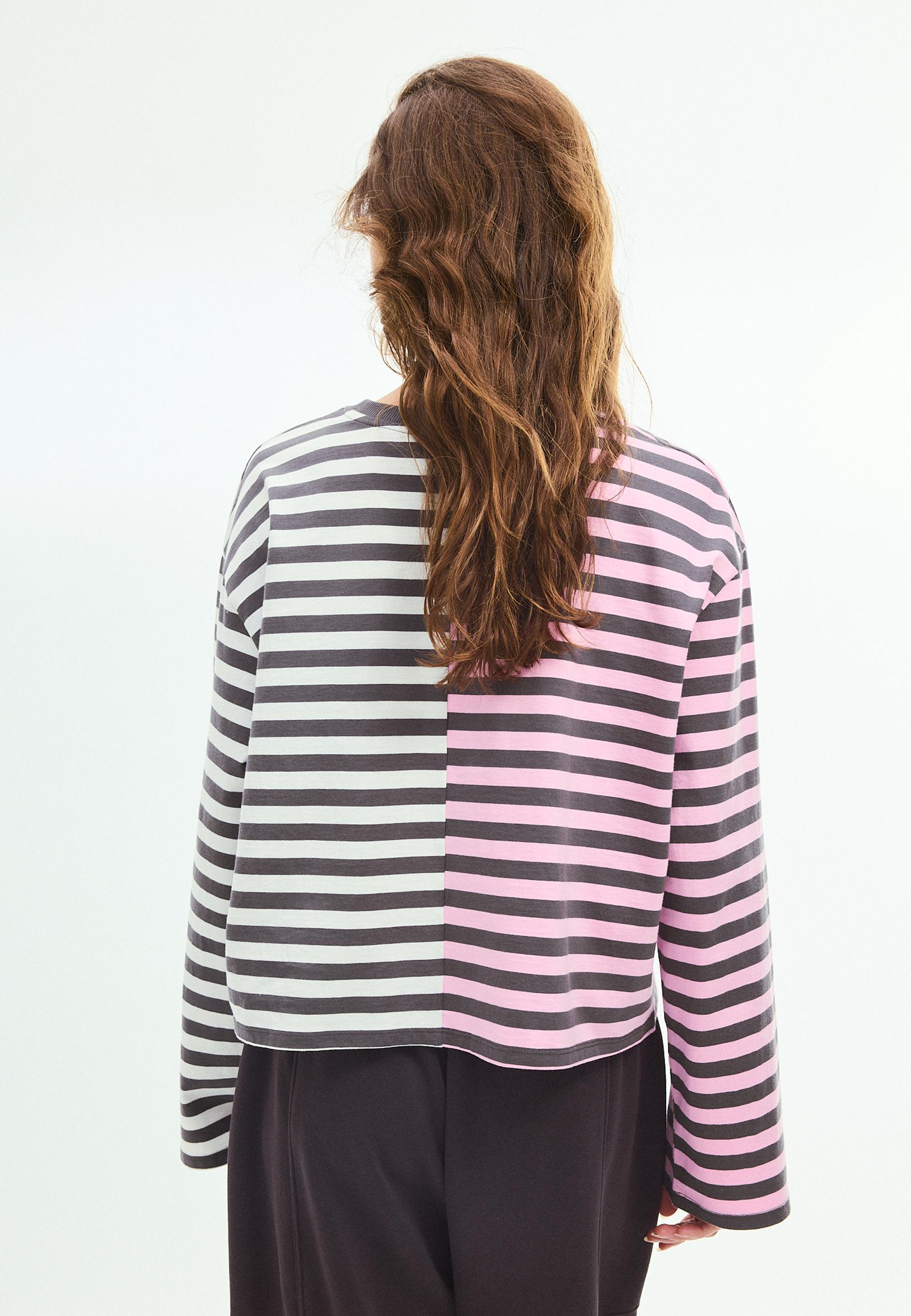 Multistriped long-sleeve T-shirt — Grey