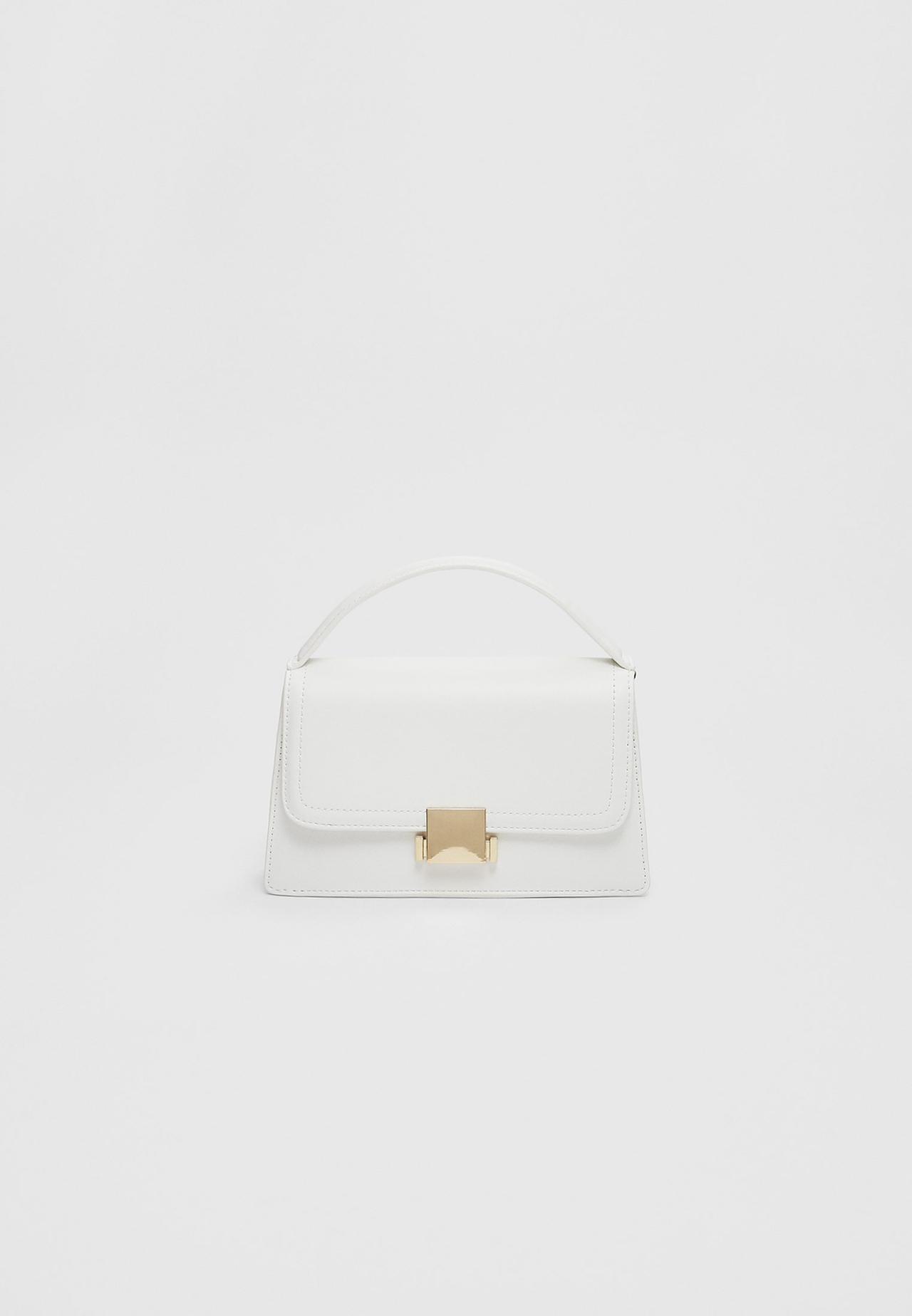 Double-handle crossbody bag — White