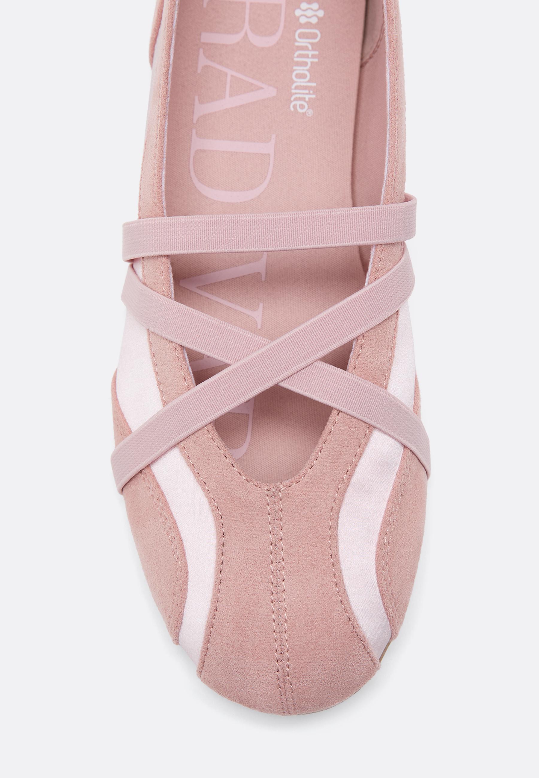 Crossover strap sneakerinas — PINK