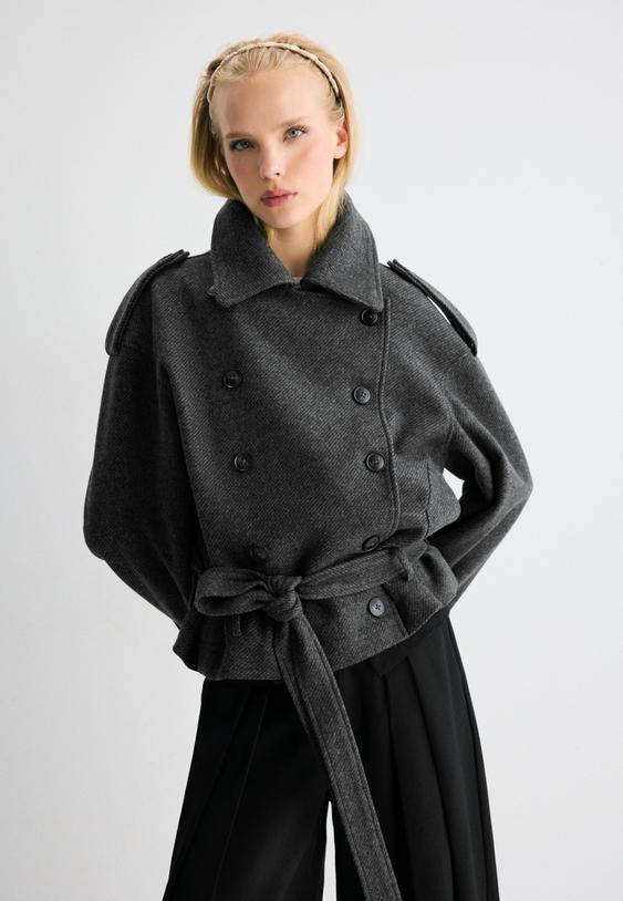 oversized trenchcoat met zachte touch
