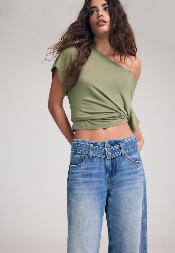 doublewaist wideleg jeans