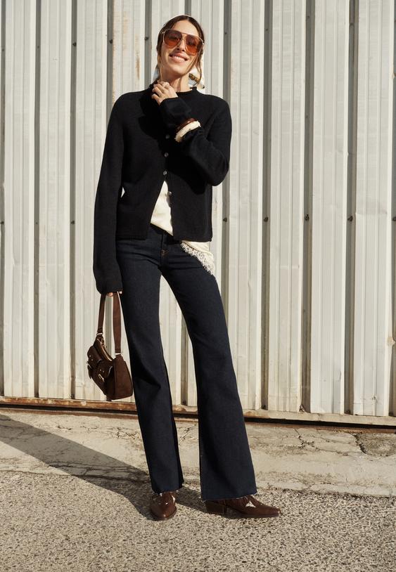 d74 jeans flare slit