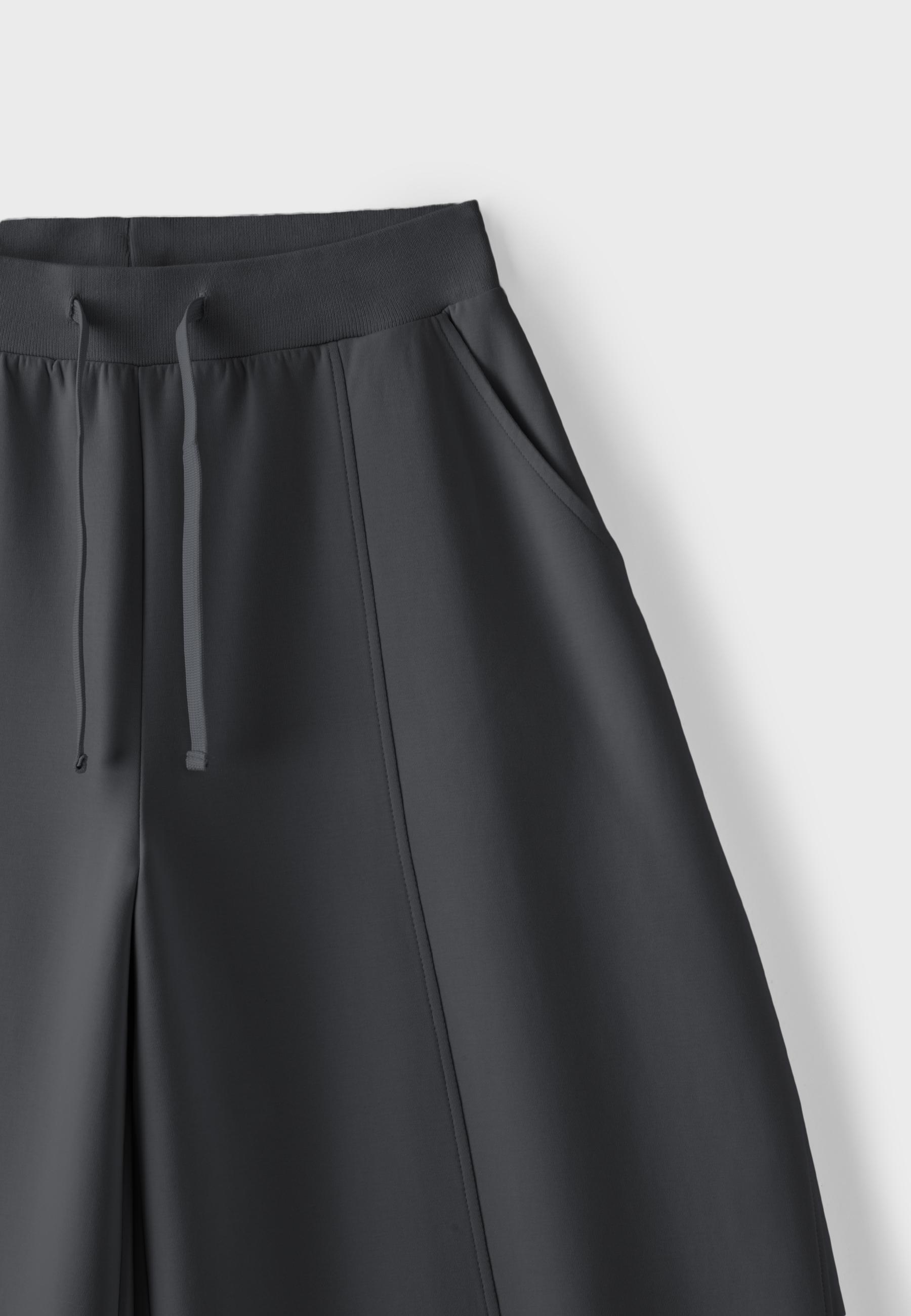 Wide-leg barrel jogger trousers — Dark grey