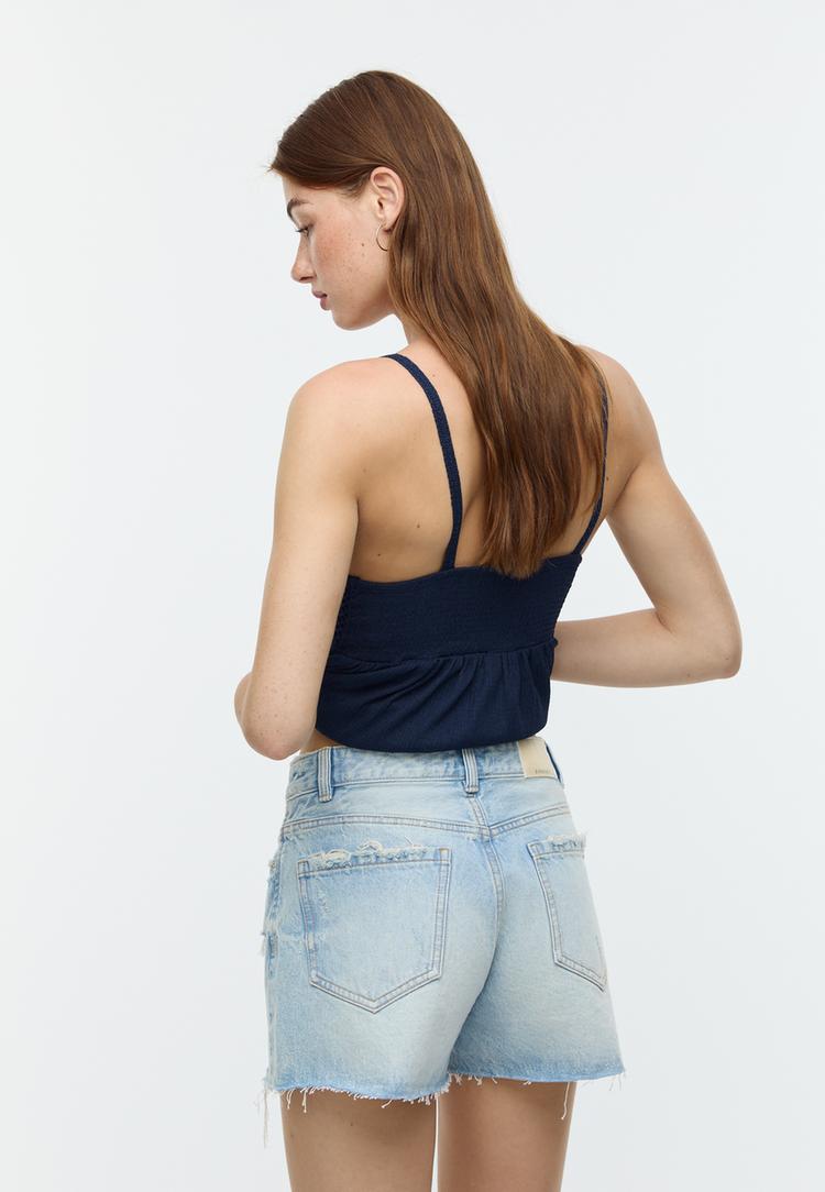 d75 short denim rotos