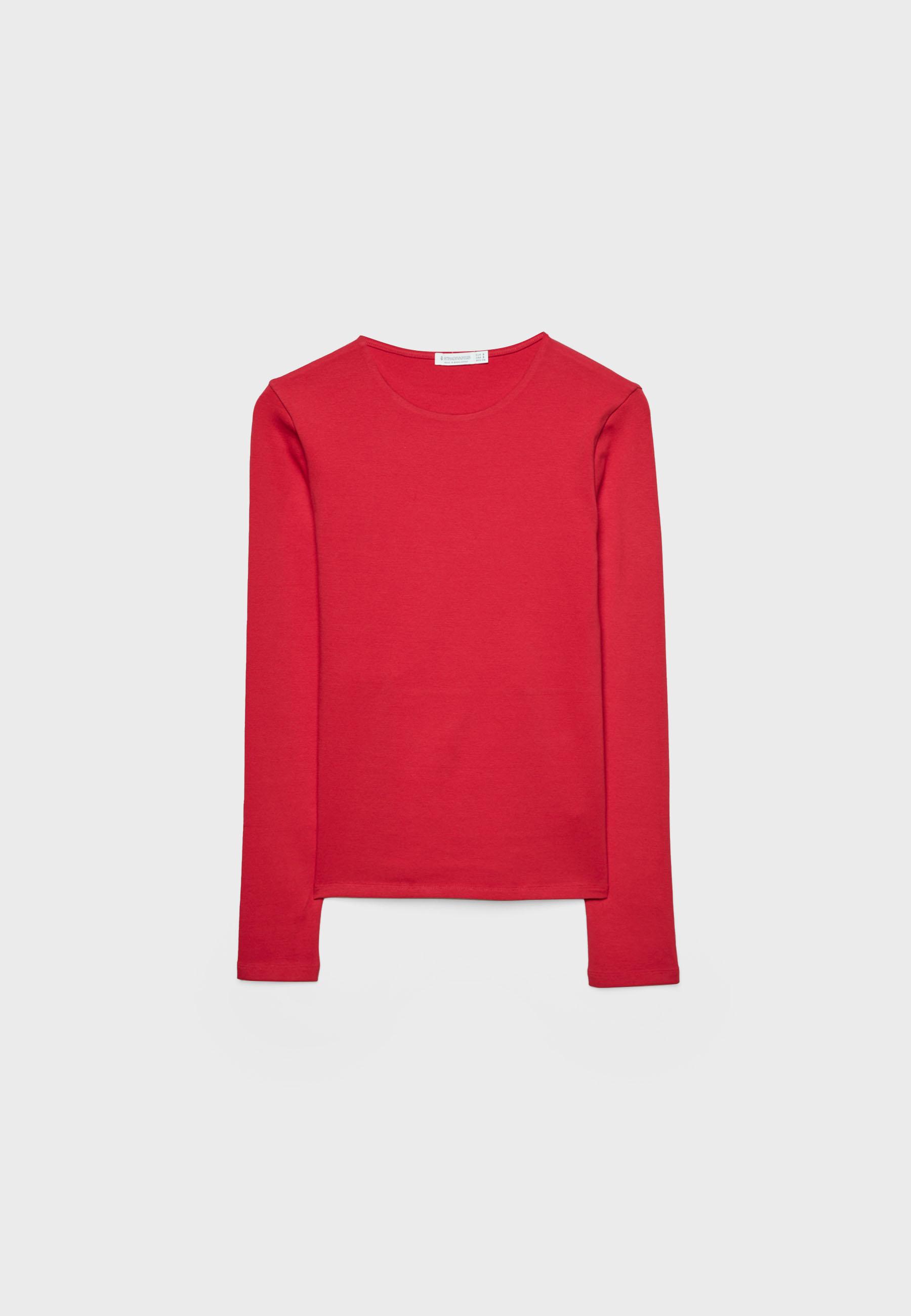 Basic long sleeve T-shirt — Red