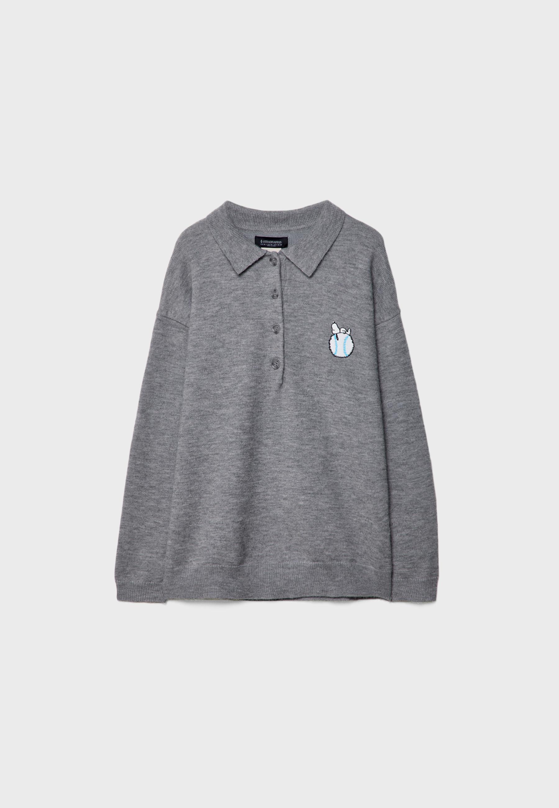 Snoopy knit polo shirt - Women's fashion | Stradivarius Snoopy knit polo shirt - Women's fashion | Stradivarius
