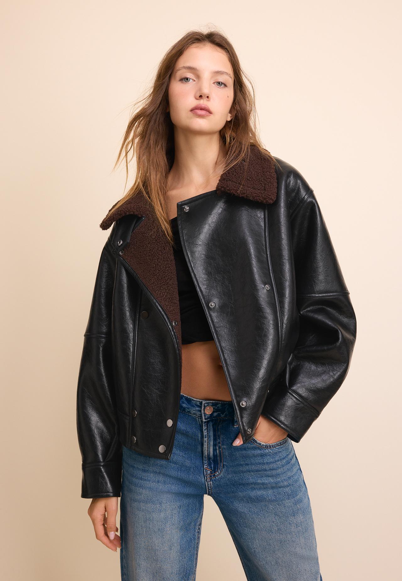 Double-faced jacket — Black