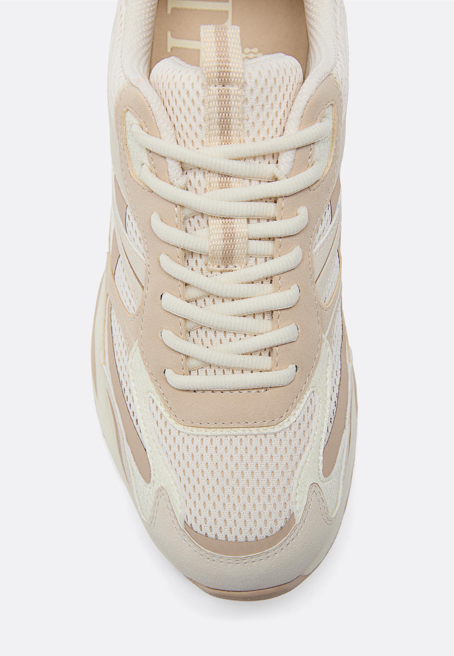 Trainers with detail — BEIGE
