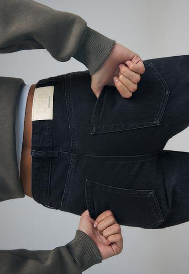 D98 straight-leg vintage effect jeans — LIGHT BLEACH 4