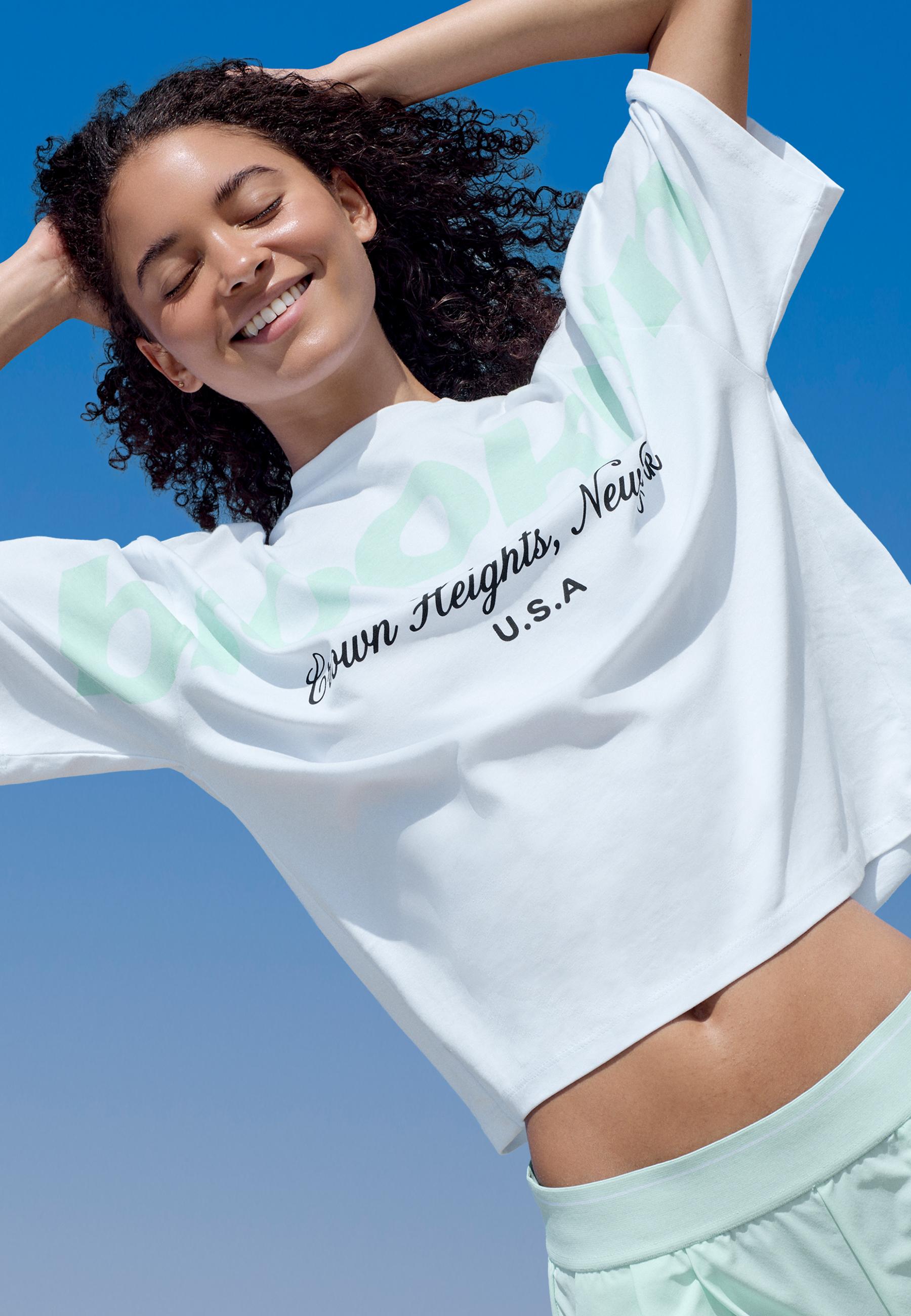Stradivarius Baskılı oversize t-shirt görsel 3