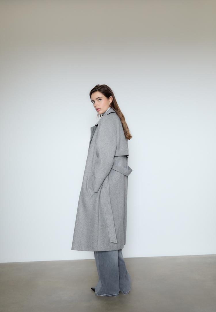 trench coat doux au toucher