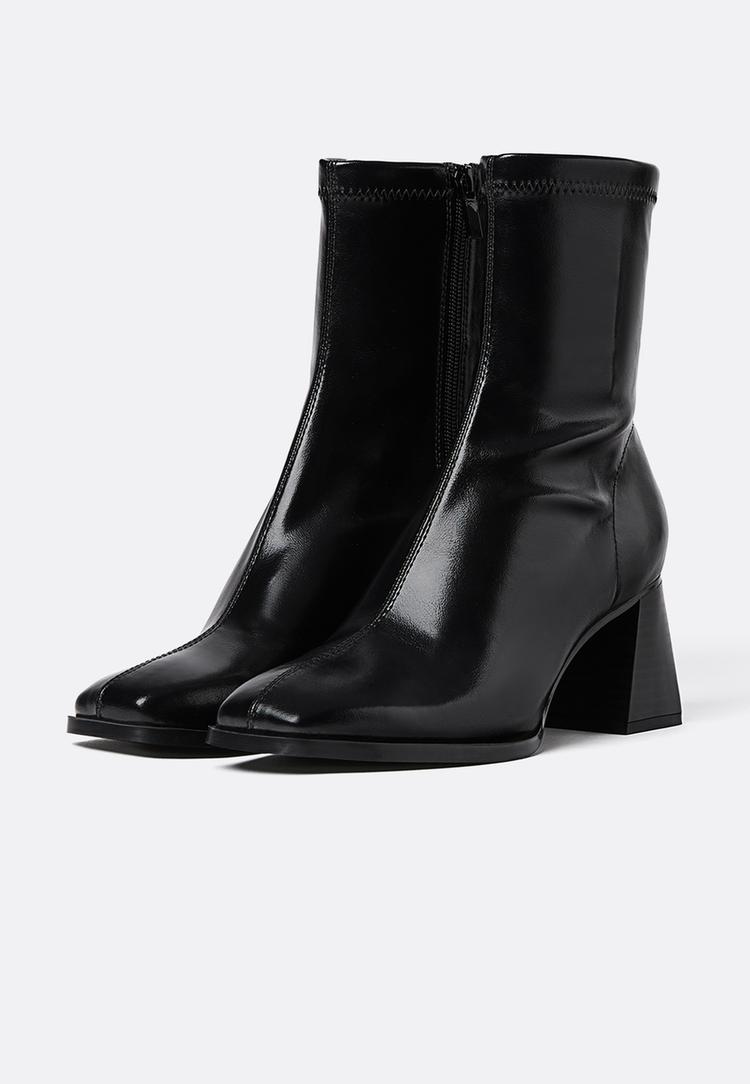 botines tacon medio stretch