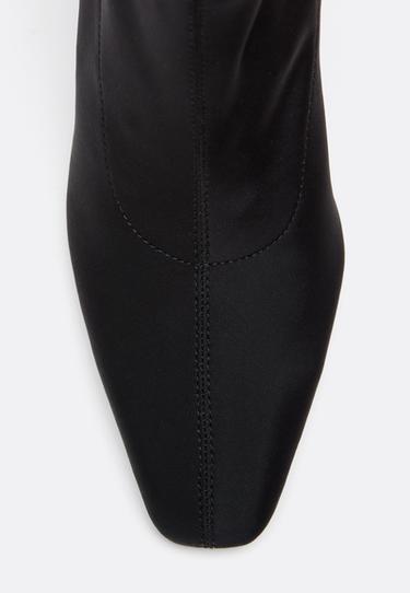 Neoprene heeled ankle boots — BLACK  5