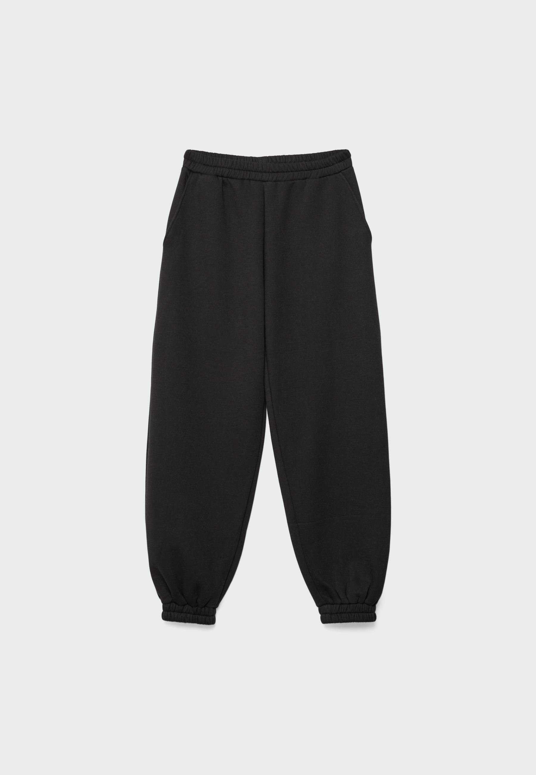 Boyfriend jogger trousers — Black
