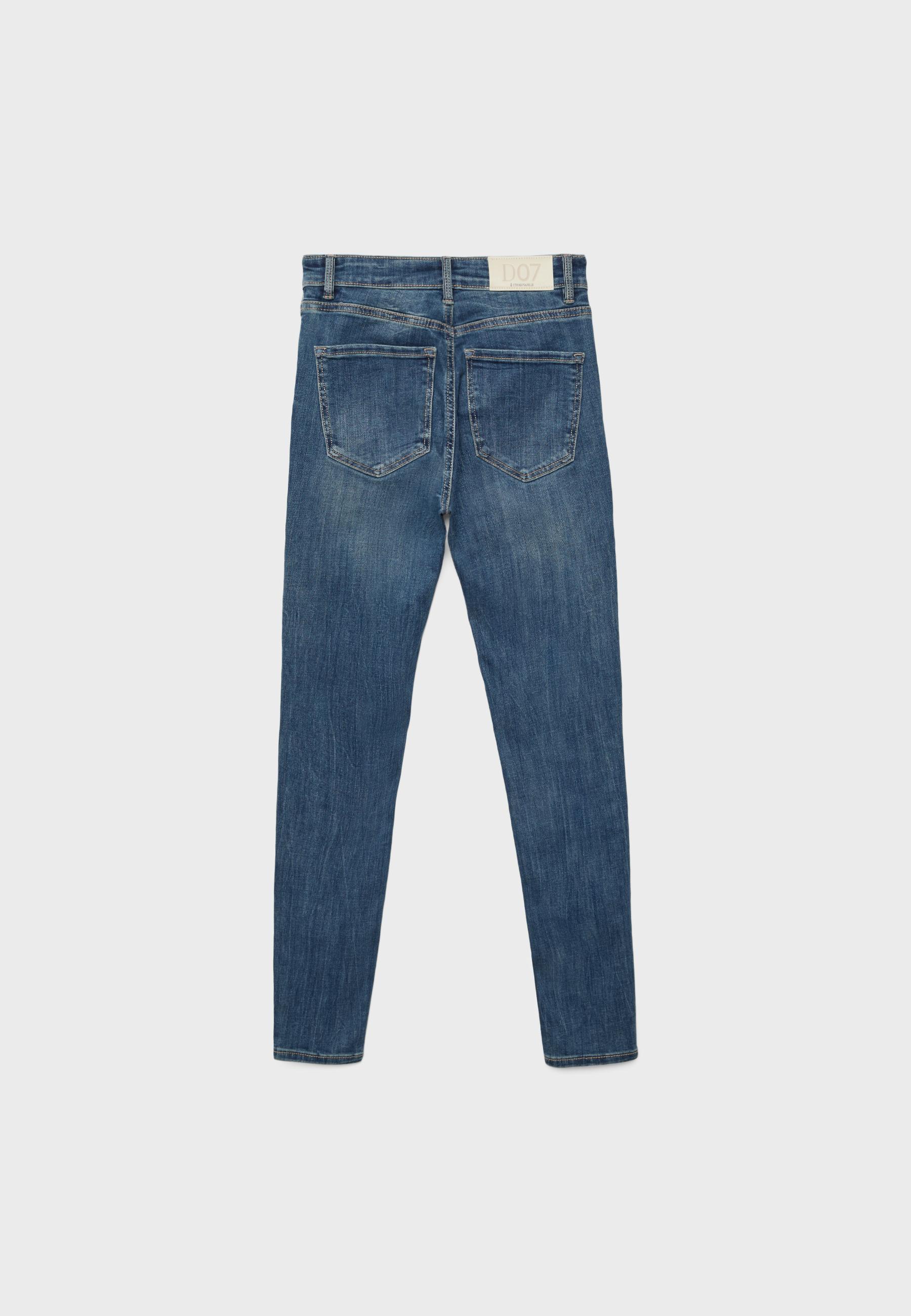 D07 high-waist jeans — RINSE BLUE DENIM