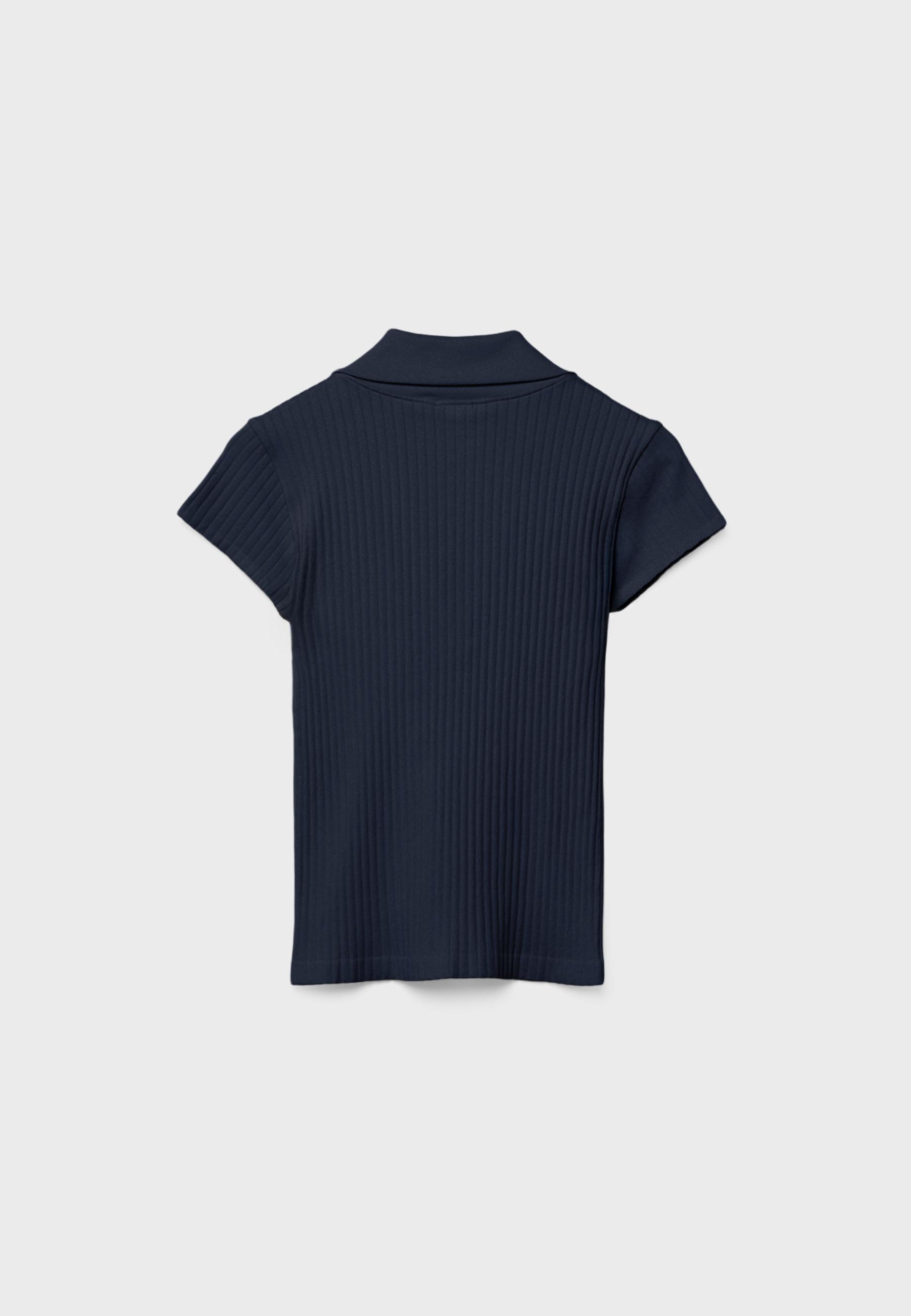 Basic dikişsiz polo t-shirt - Görsel 14