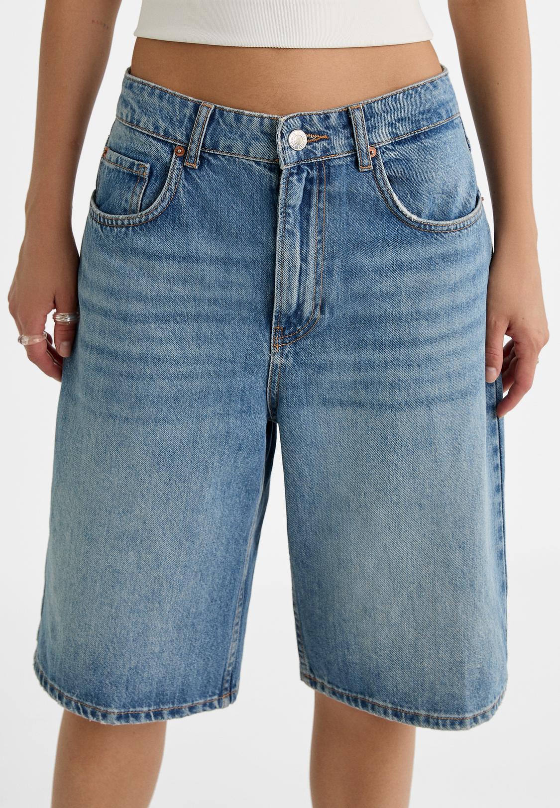 D95 Bermuda jorts - Women’s fashion | Stradivarius United States