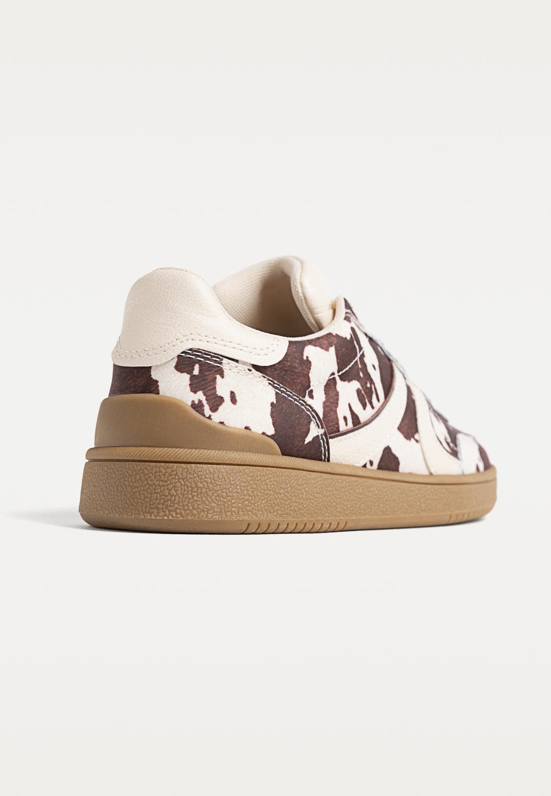 Zapatillas print efecto pelo