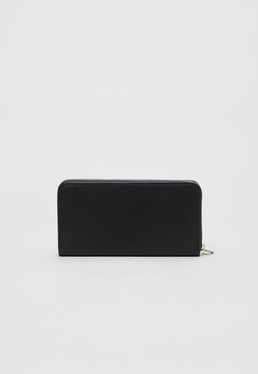 Basic zip-up wallet — Black 2