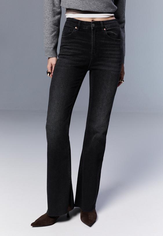 d74 jeans flare slit