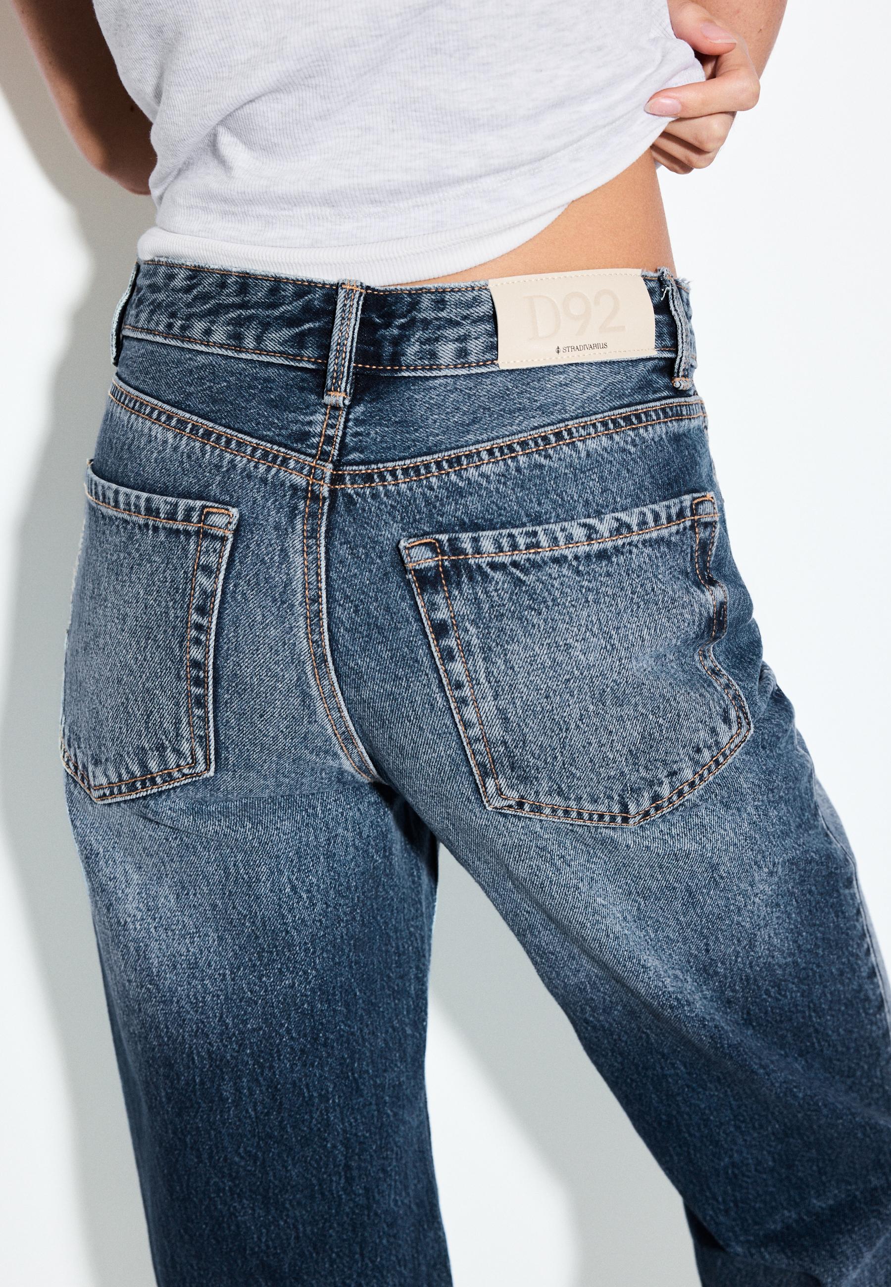 D92 straight fit geniş paça jean - Görsel 4
