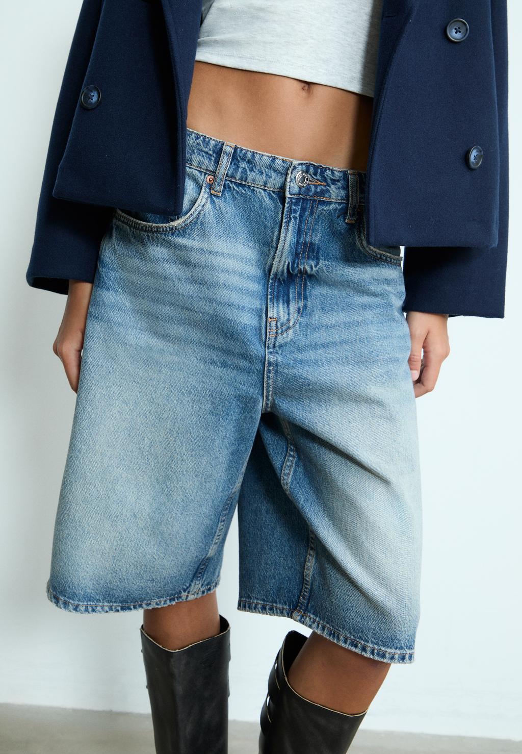 D95 Jort bermuda denim