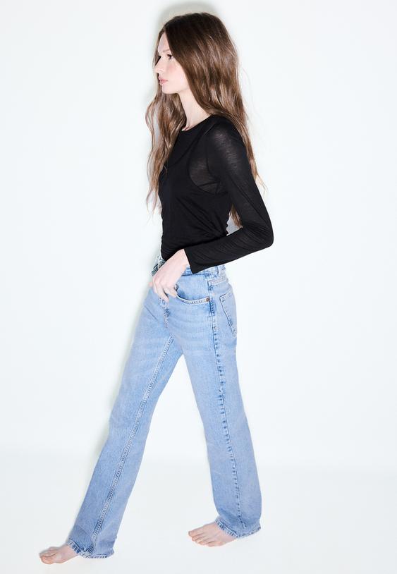 D98 Straight fit Kot Pantolon - Görsel 3