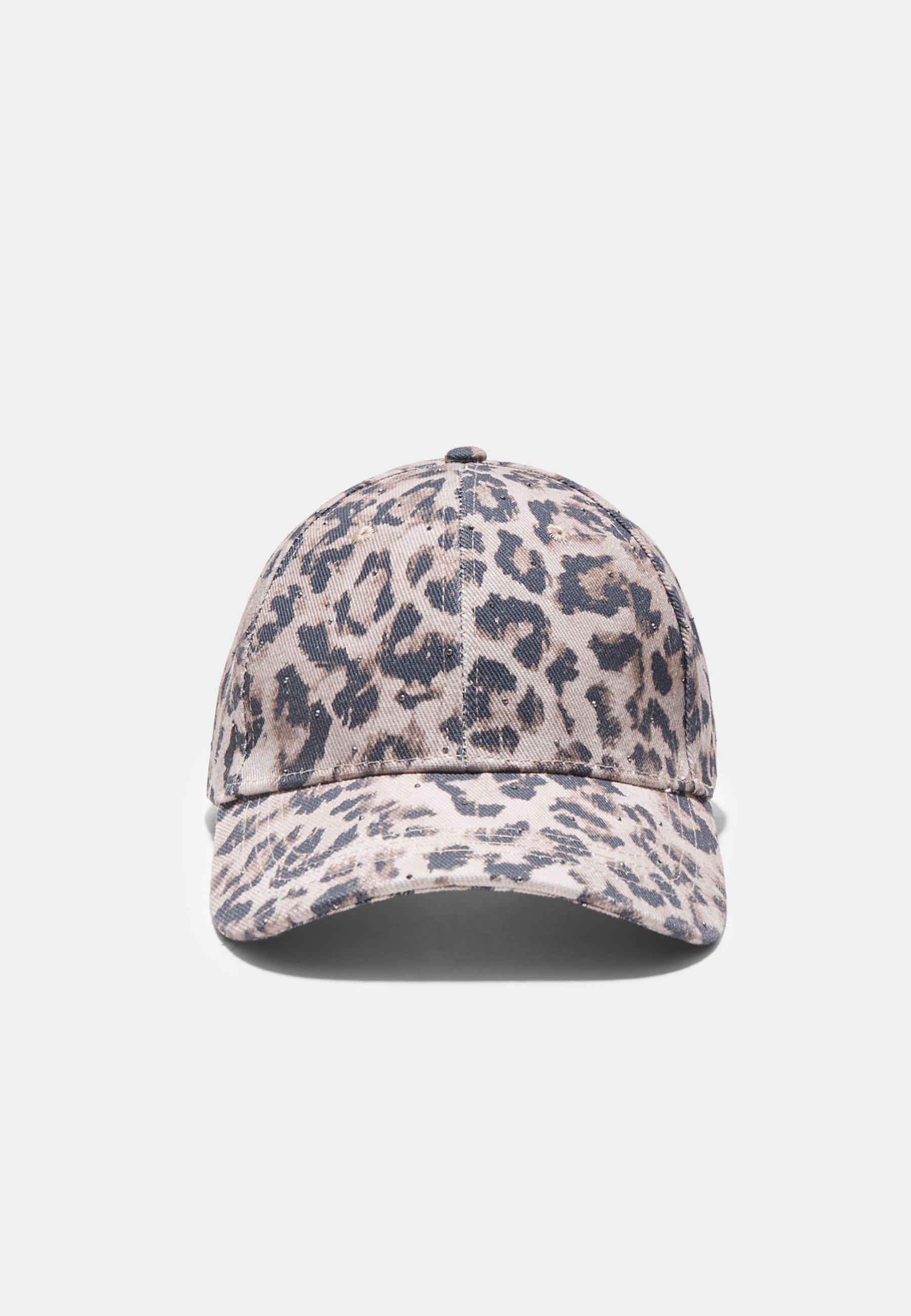 Leopar desenli parlak şapka - Görsel 5