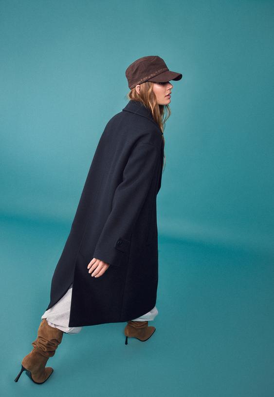 uzun oversize yumusak dokulu kaban