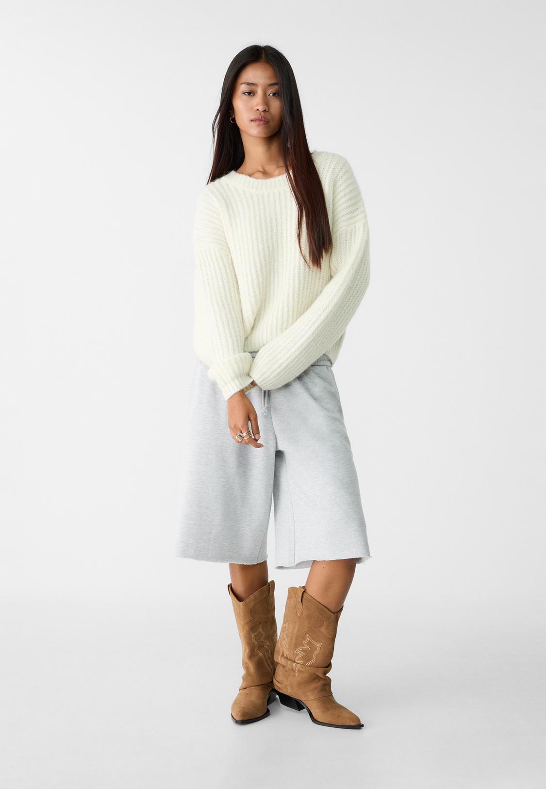 Oversized Sweater And Knee Length Skirt Jumper Oversize Sweater