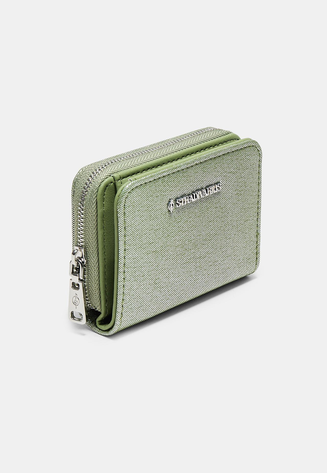 Shimmery rectangular purse — Khaki