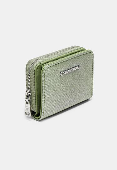 Shimmery rectangular purse — Khaki 3