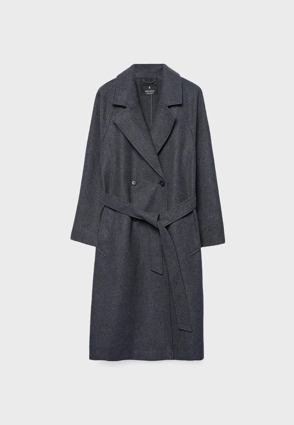 Abrigo trench tacto suave