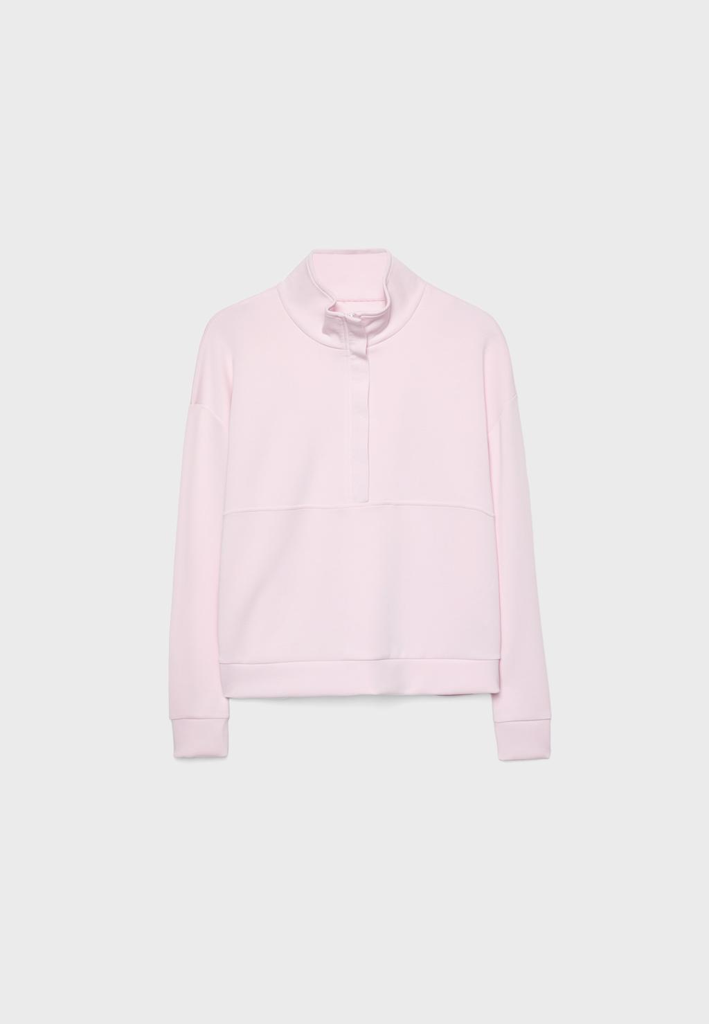 Yumuşak, fermuarlı sweatshirt