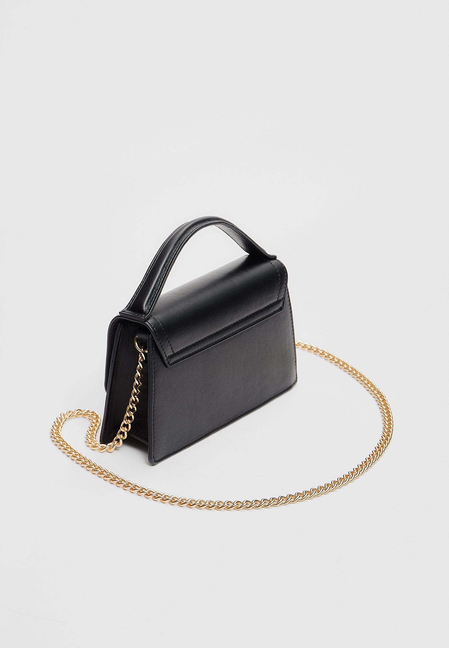 Double-handle crossbody bag — Black