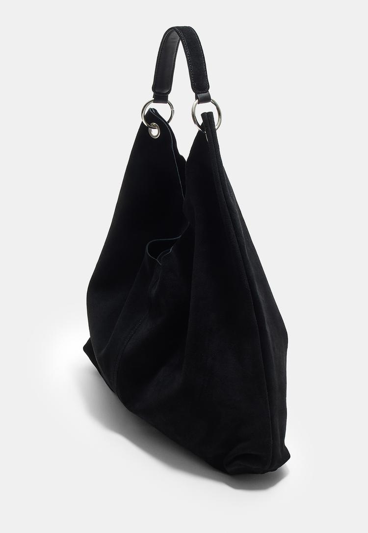 bolso hombro anillas piel