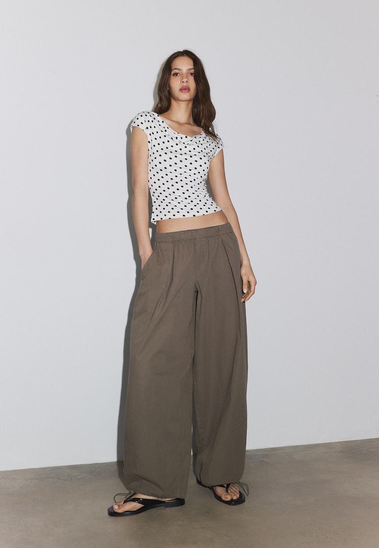 Stradivarius Tricou Fără Mâneci Multipozițional Efect Prespălat Gri Denim M