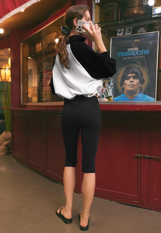 legging capri detalle goma
