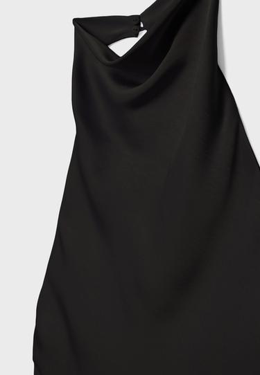 Satin halter top — Black 9